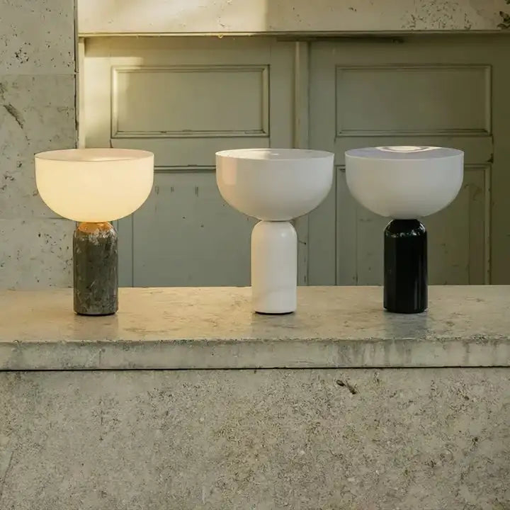 Lampe de chevet Marbre blanc Scandinave