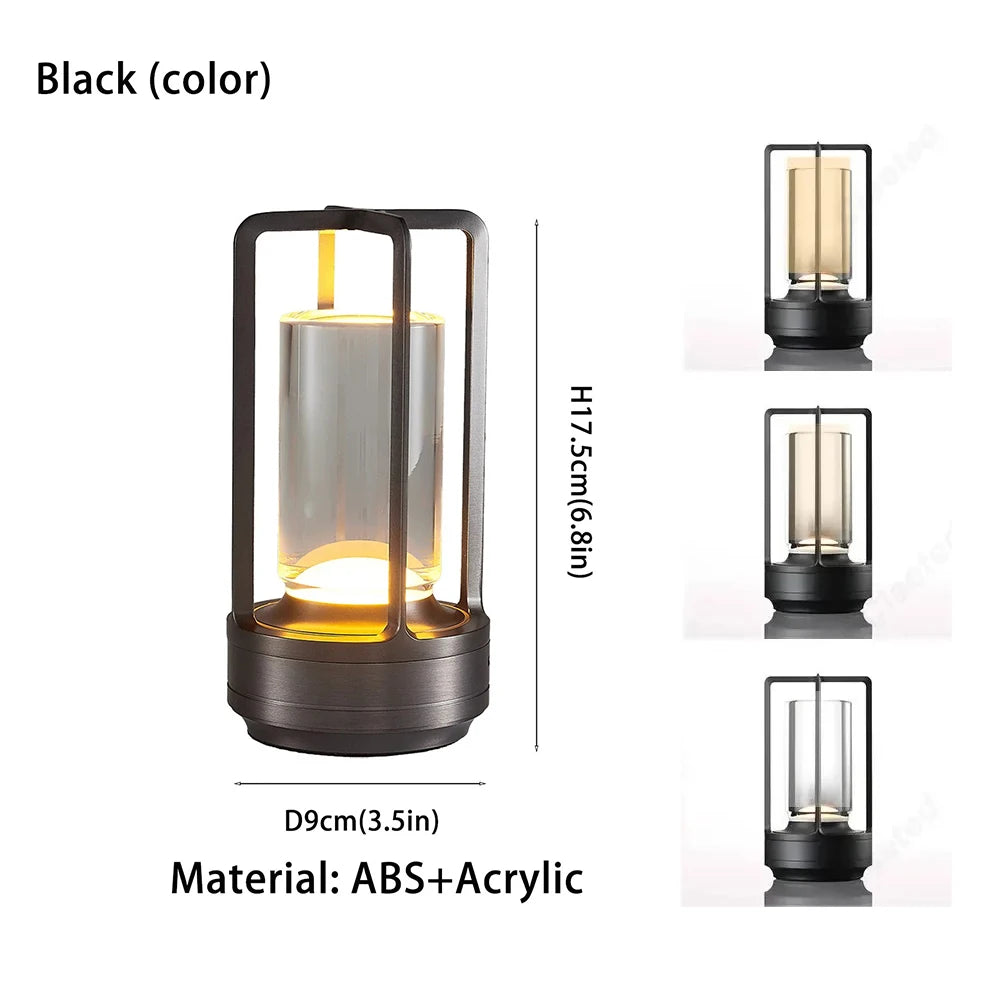 Lampe de chevet industrielle noir
