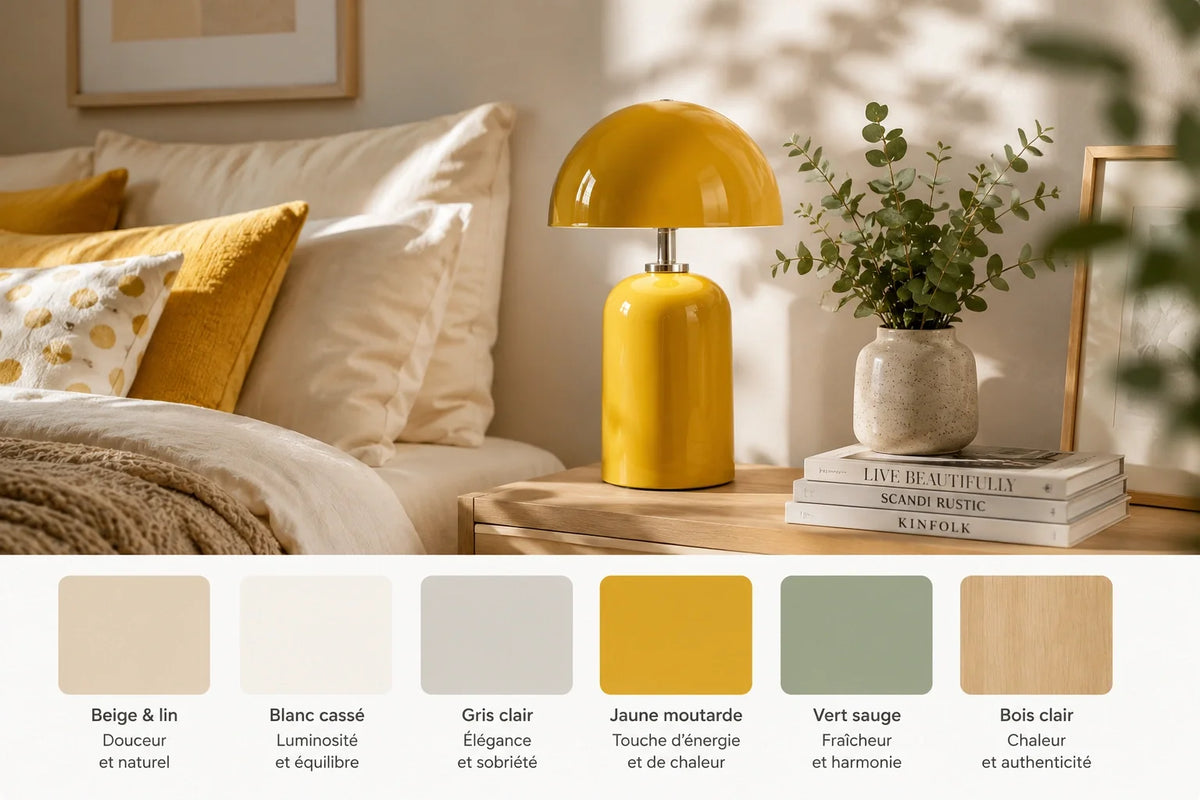 Lampe de chevet jaune: comment doser cette couleur énergisante ?