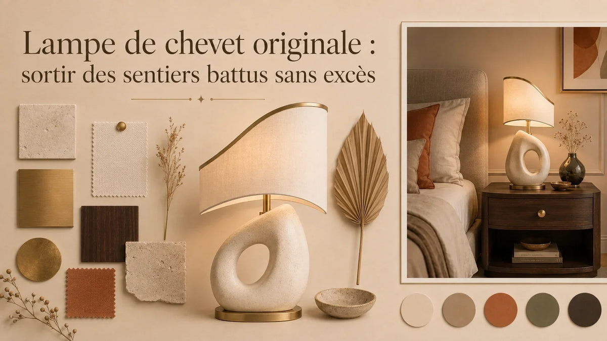 Lampe de chevet originale : sortir des sentiers battus sans excès