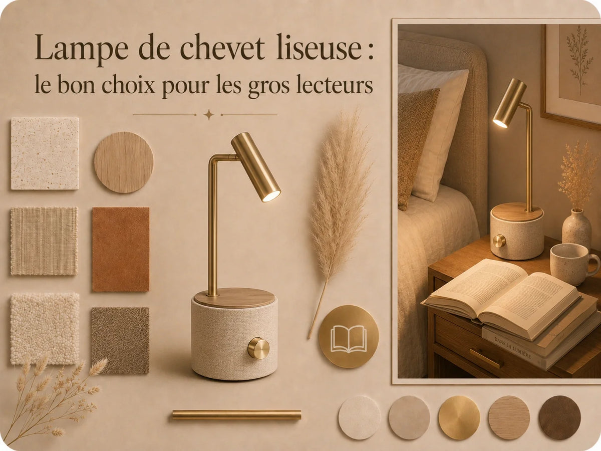 Lampe de chevet liseuse : le bon choix pour les gros lecteurs Image