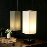 Lampe de chevet Tissu Blanc