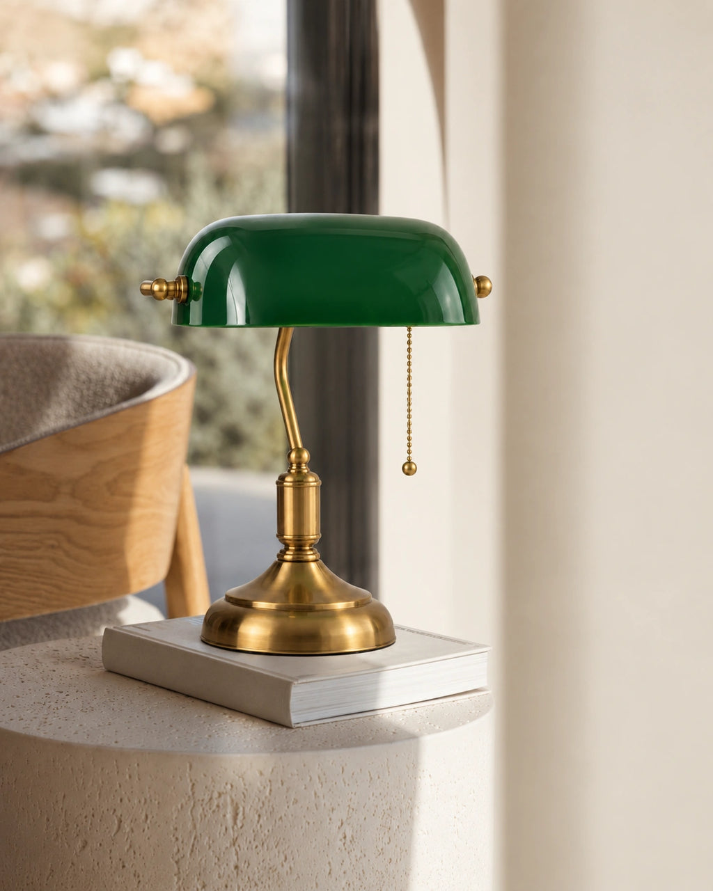 Lampe de Chevet vintage Verte
