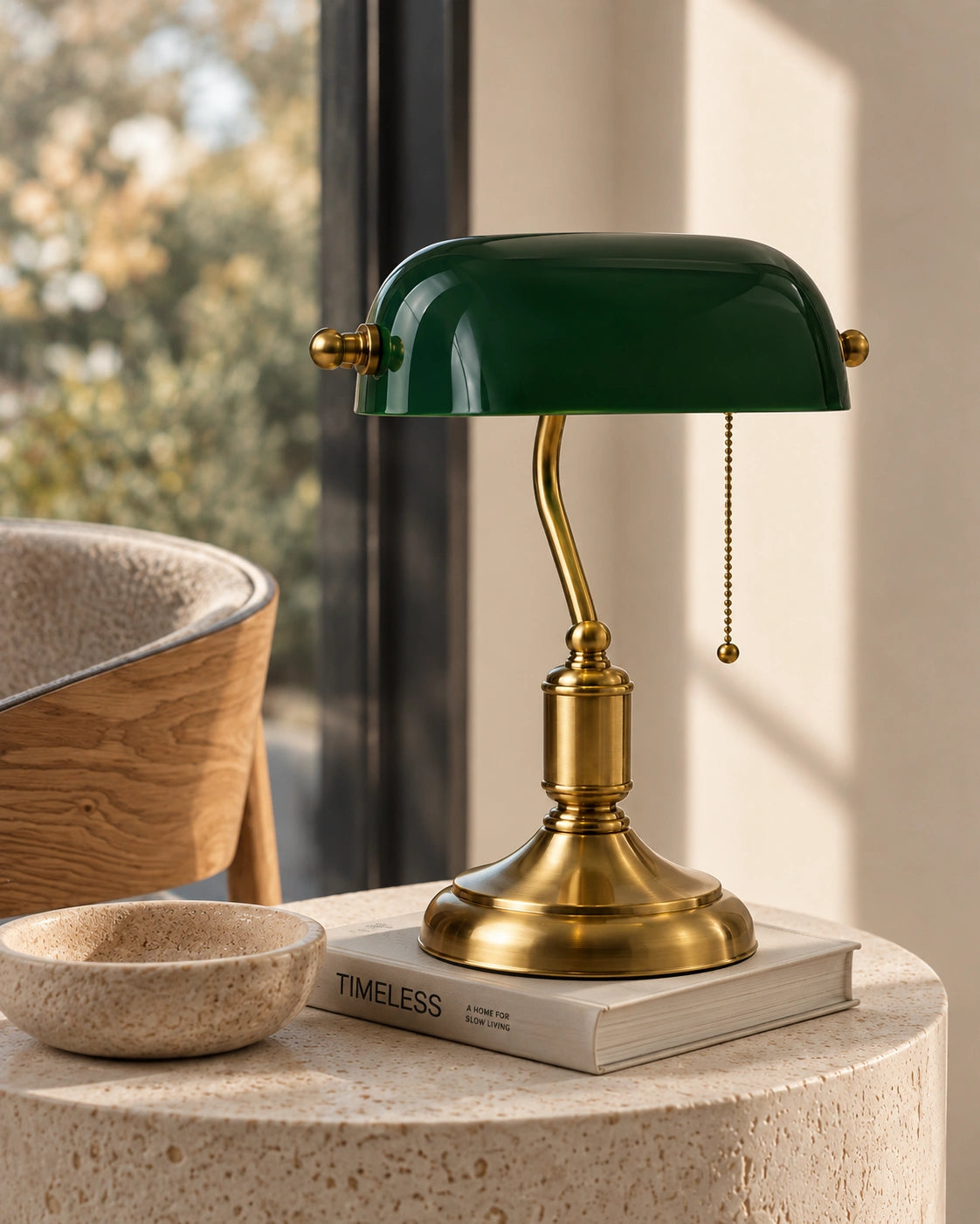 Lampe de Chevet vintage Verte
