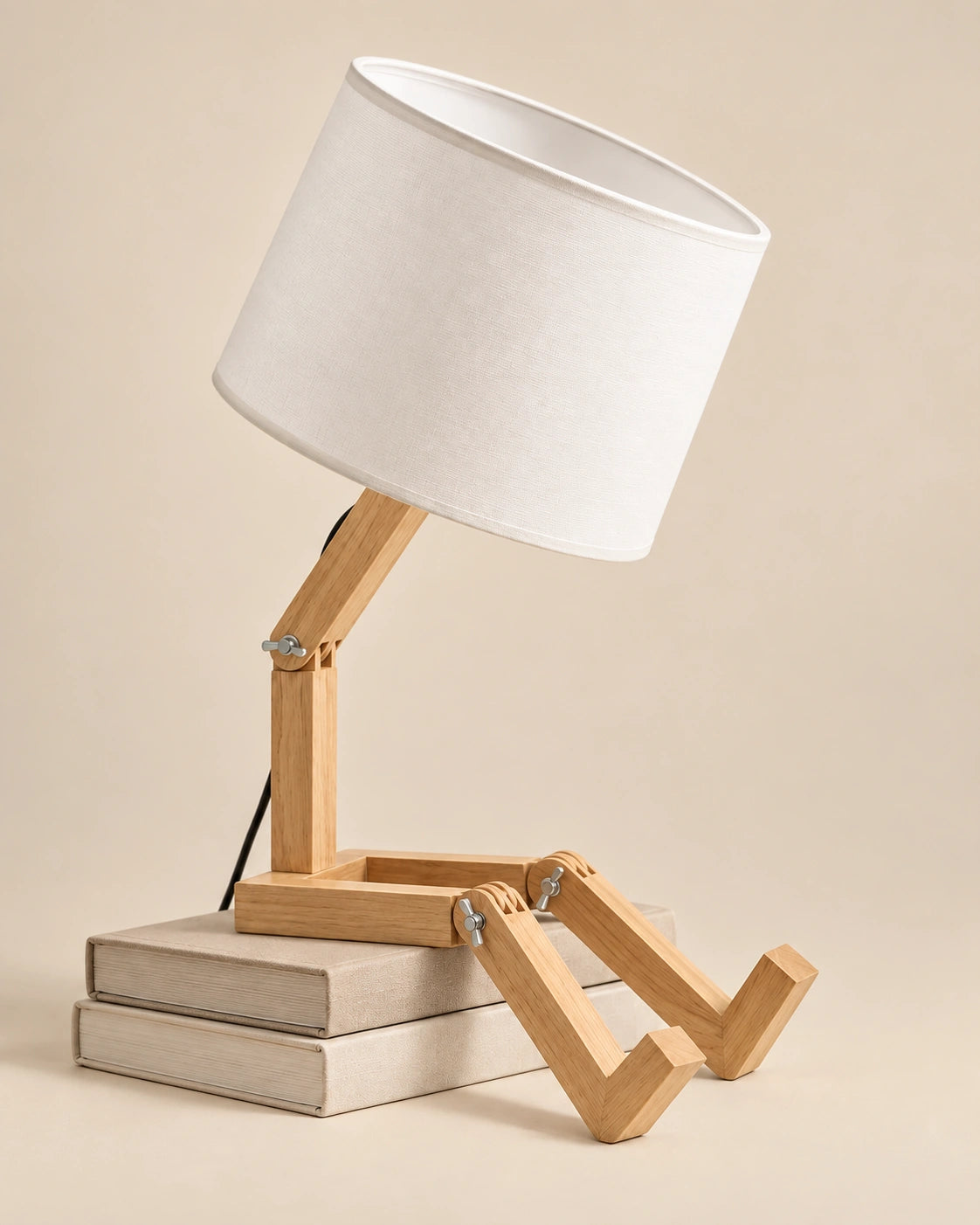 Petite Lampe de Chevet de Lecture support livre en bois