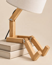 Petite Lampe de Chevet de Lecture support livre en bois