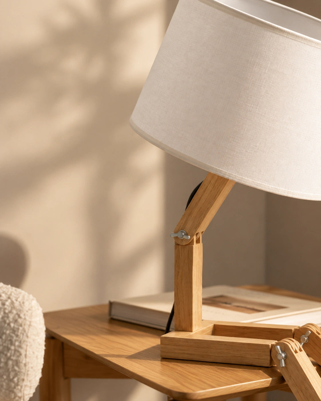 Petite Lampe de Chevet de Lecture support livre en bois