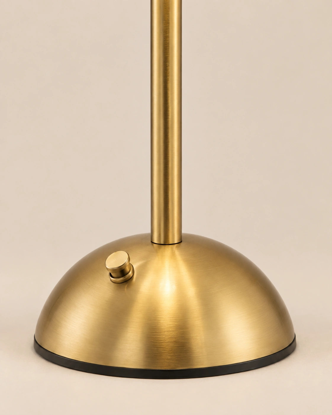 Lampe de chevet en Laiton dorée et abat-jour