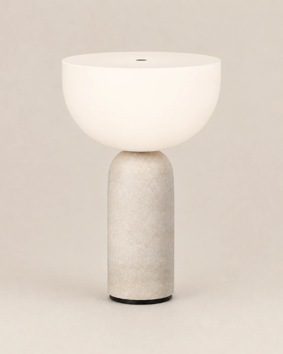 Lampe de chevet en marbre blanc et abat jour blanc en verre