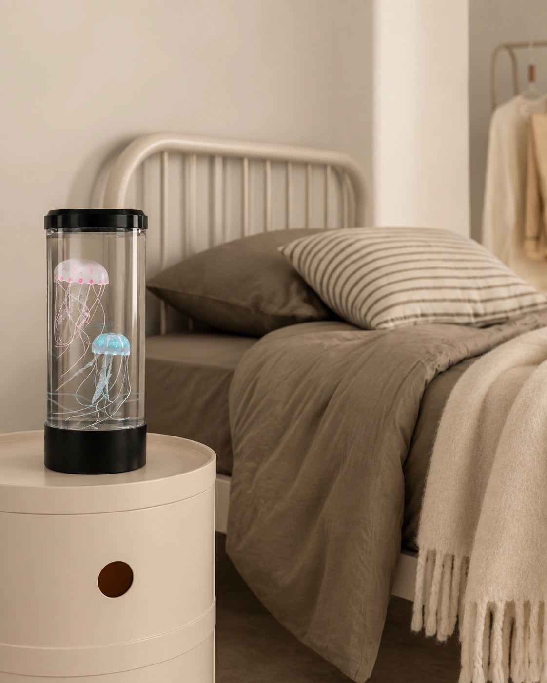 Lampe de chevet enfant méduse noir
