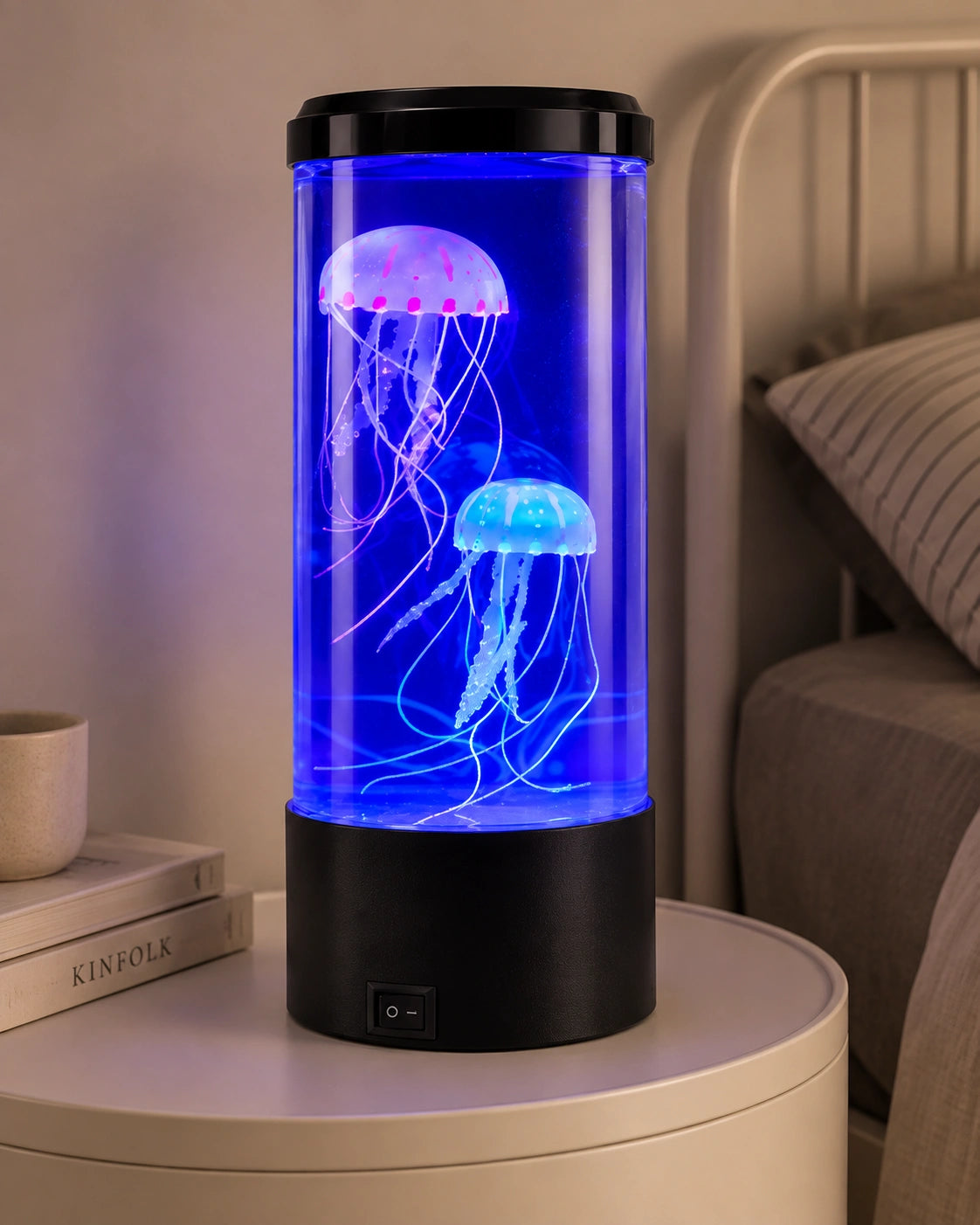 Lampe de chevet enfant méduse noir