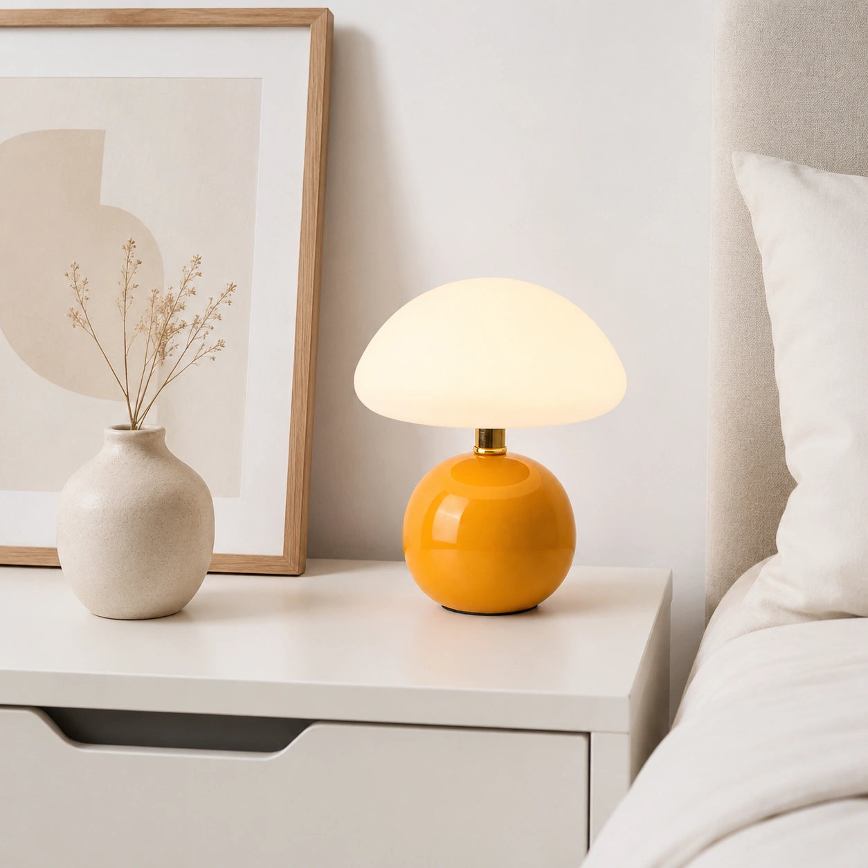 Lampe de chevet Orange avec batterie