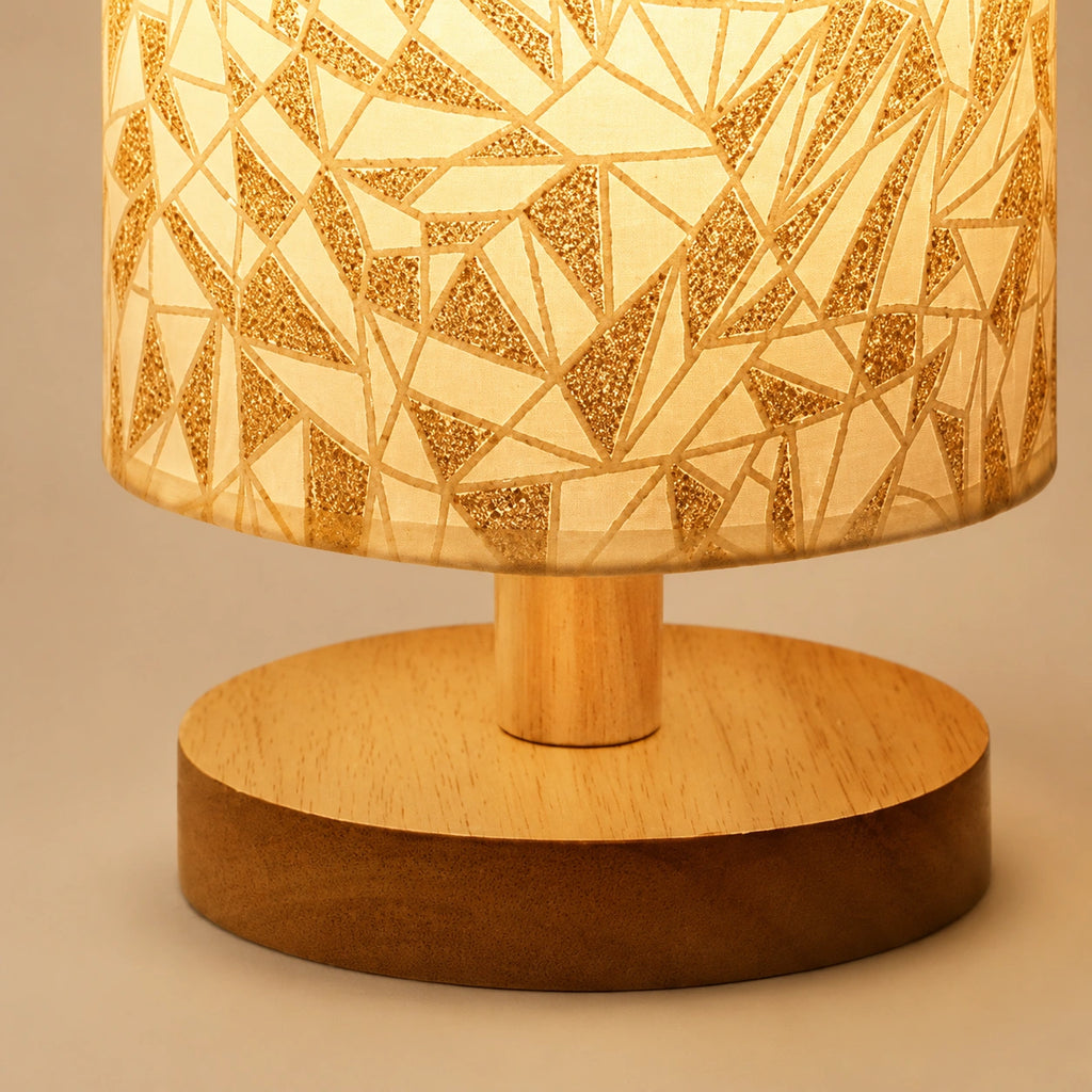 Lampe de chevet bohème en lin