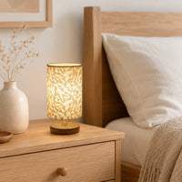Lampe de chevet bohème en lin