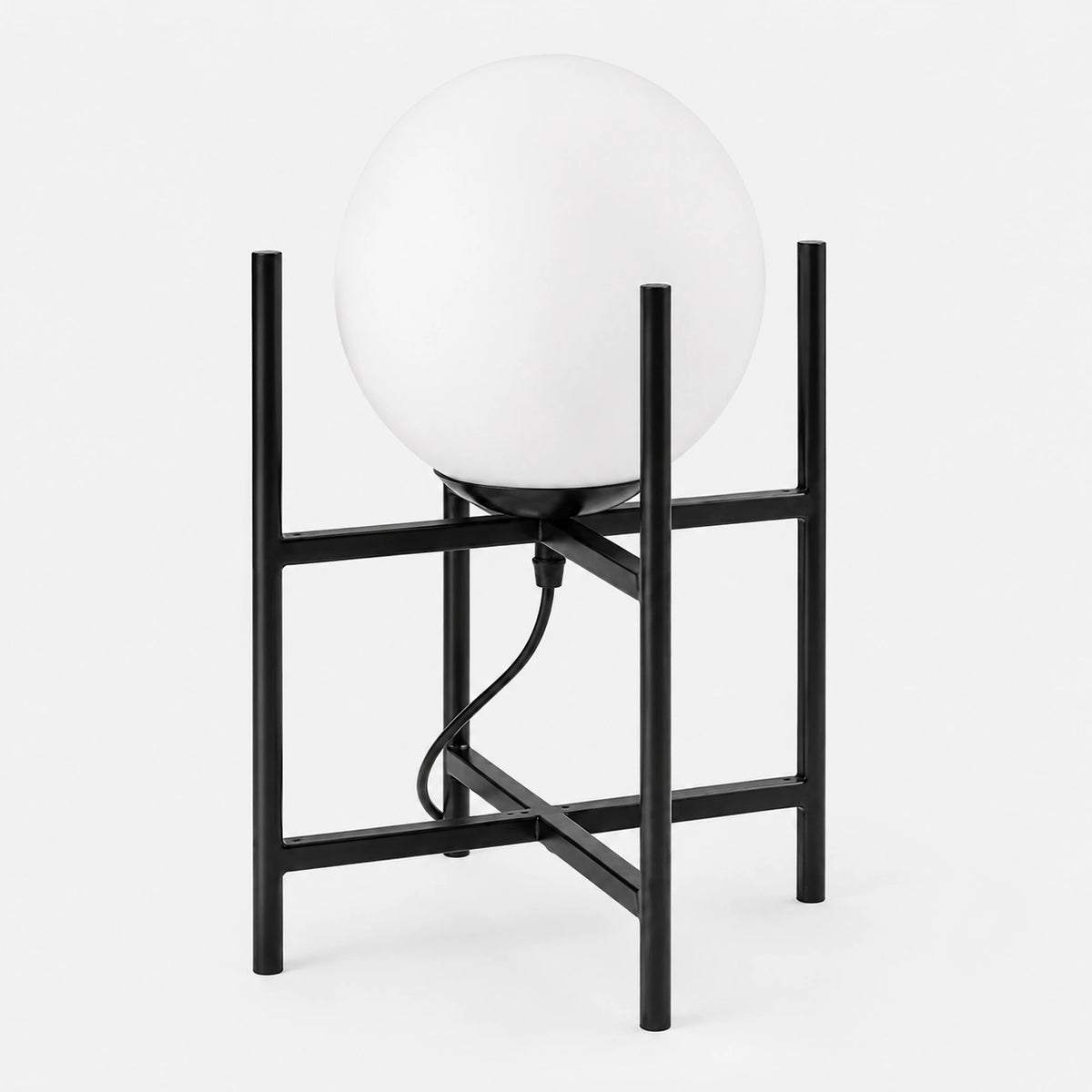 Lampe de chevet Boule de verre et Laiton
