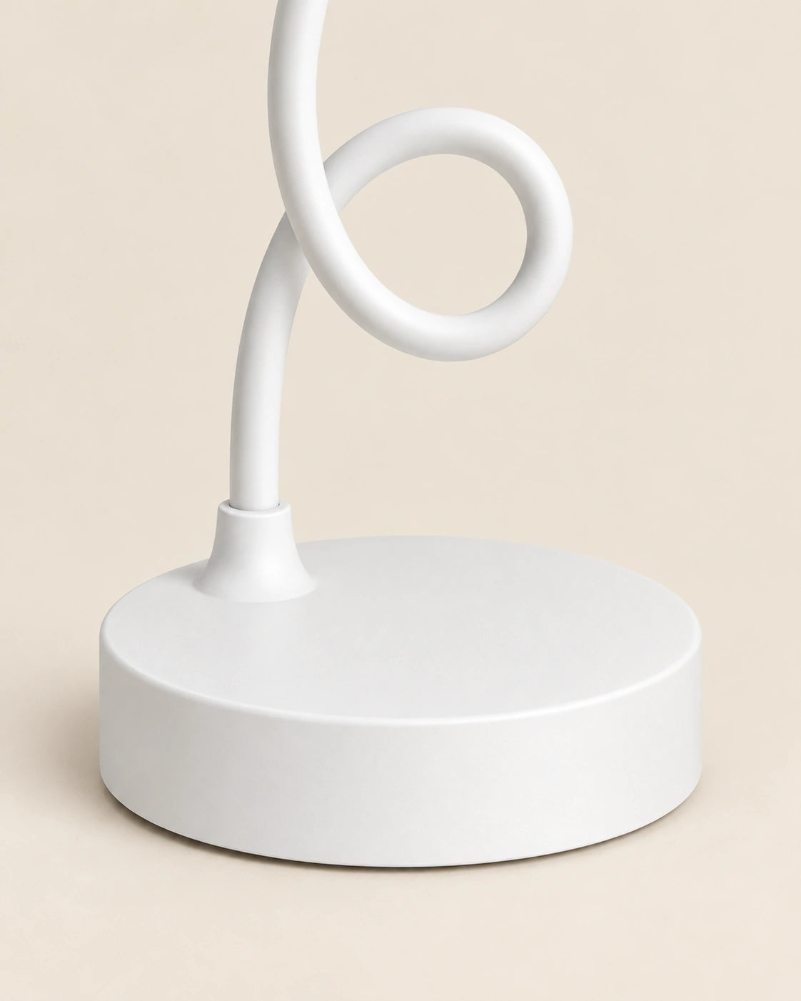 Lampe de chevet liseuse blanche en plastique