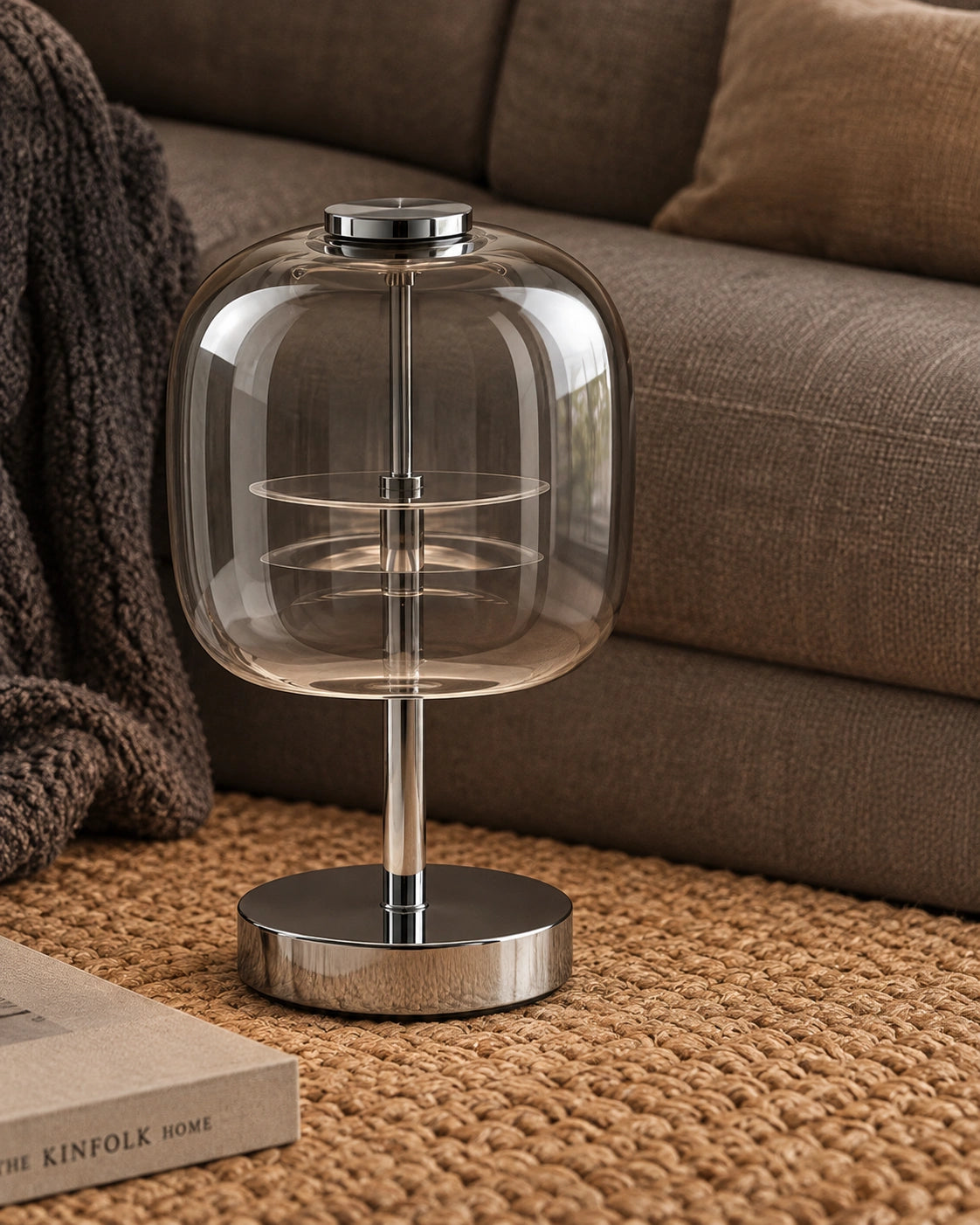 Lampe de chevet en cristal de verre créative