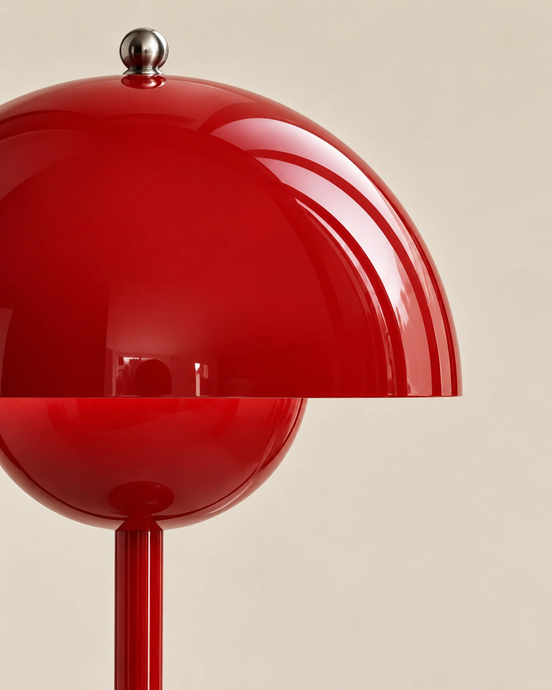 Lampe de chevet champignon tactile en métal
