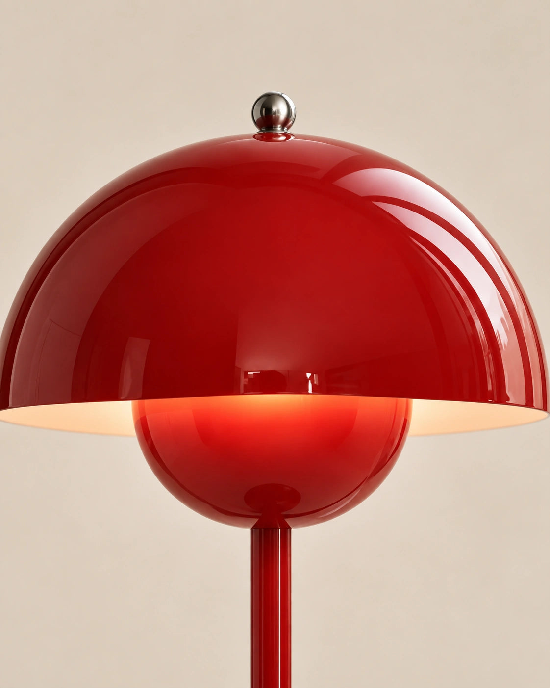 Lampe de chevet champignon tactile en métal