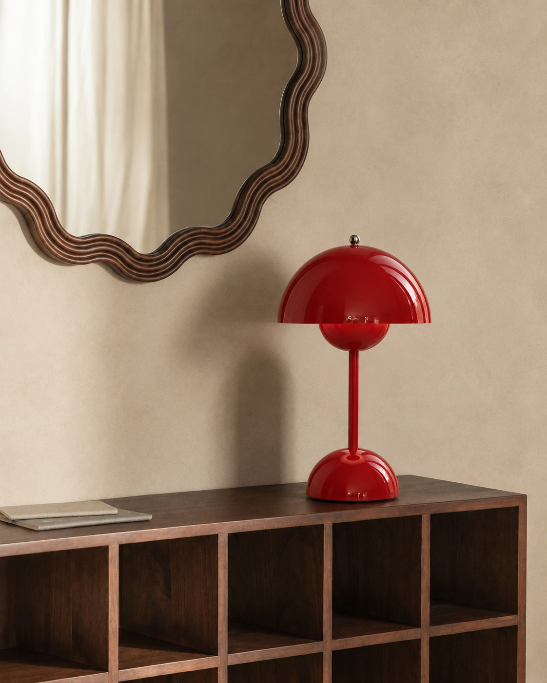 Lampe de chevet champignon tactile en métal