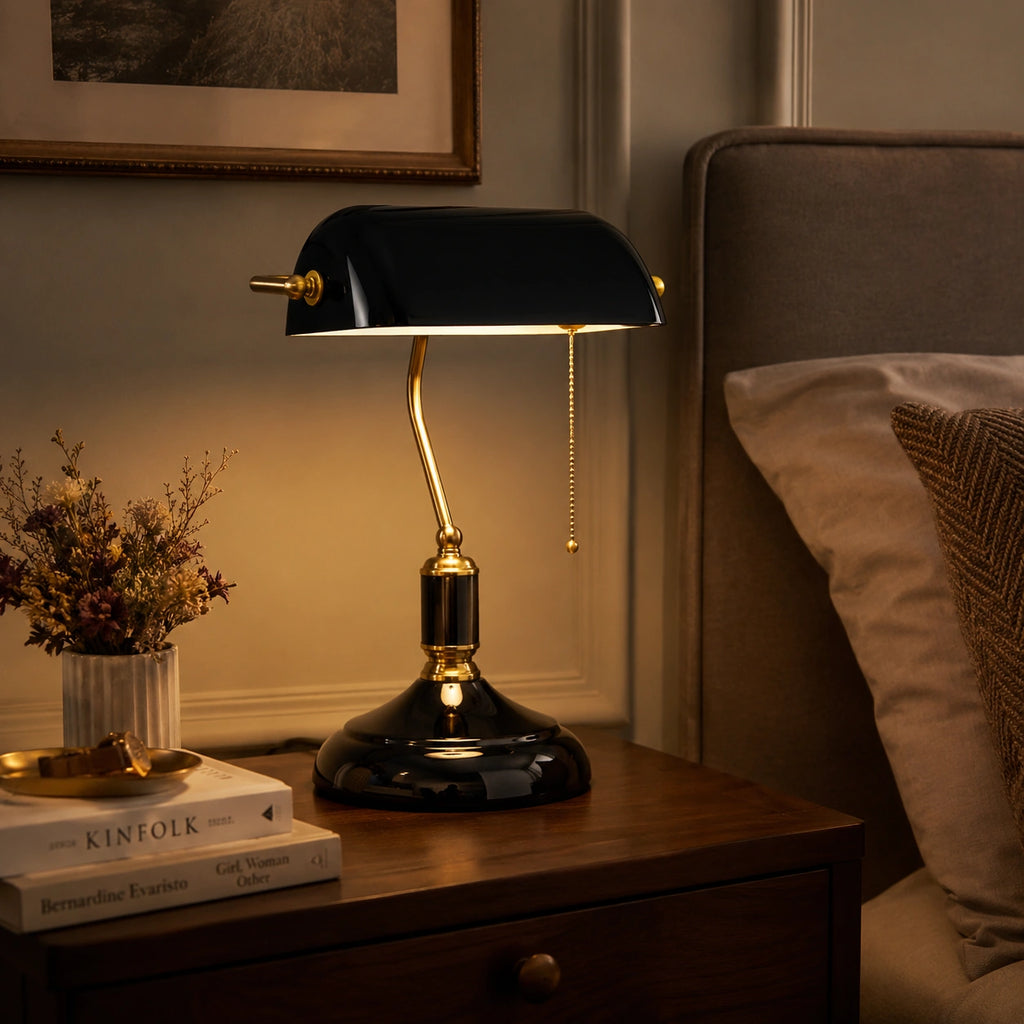 Lampe de Chevet vintage Verte