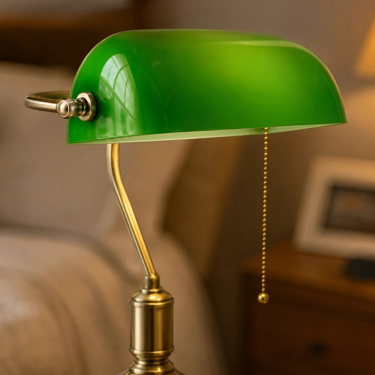 Lampe de Chevet vintage Verte