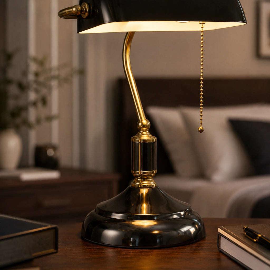 Lampe de Chevet vintage Verte