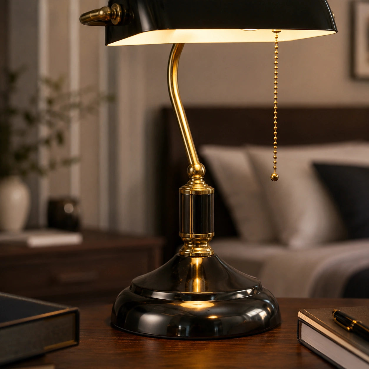 Lampe de Chevet vintage Verte