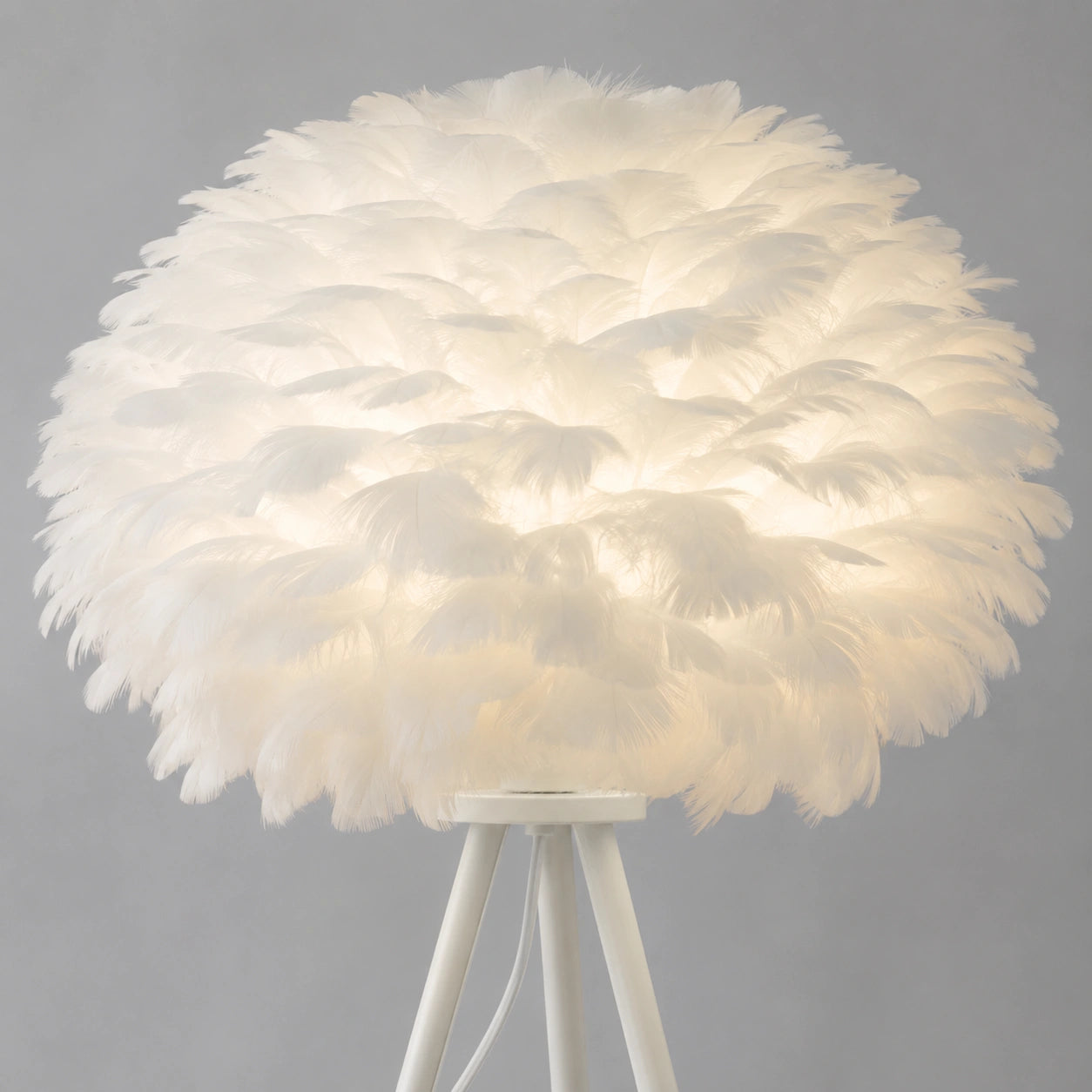 Lampe de chevet Originale à Plume
