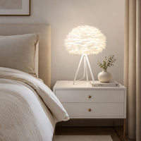 Lampe de chevet Originale à Plume