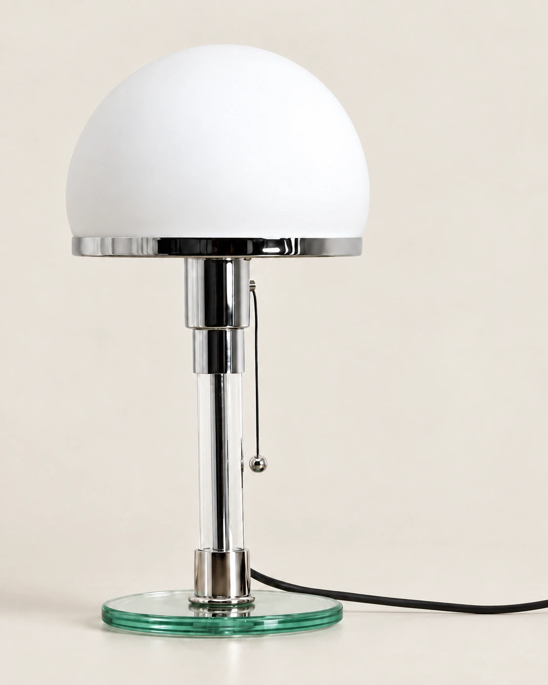 Lampe de chevet design Bauhaus en acier