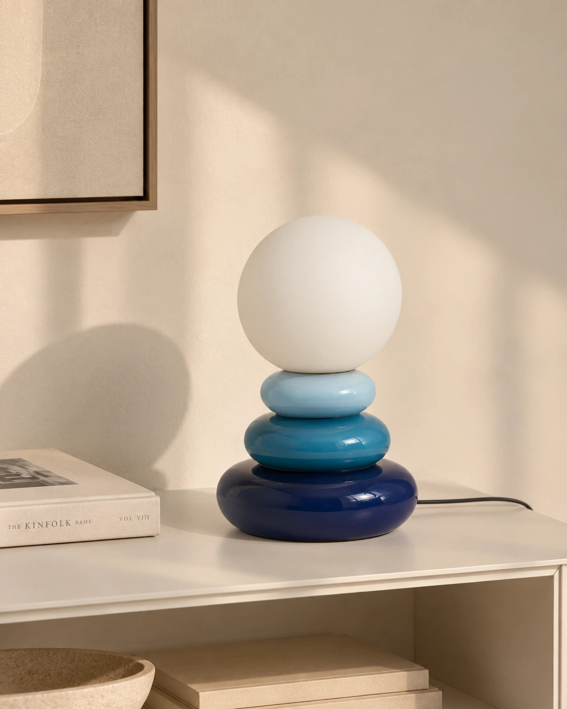Lampe de chevet Scandinave Bleue