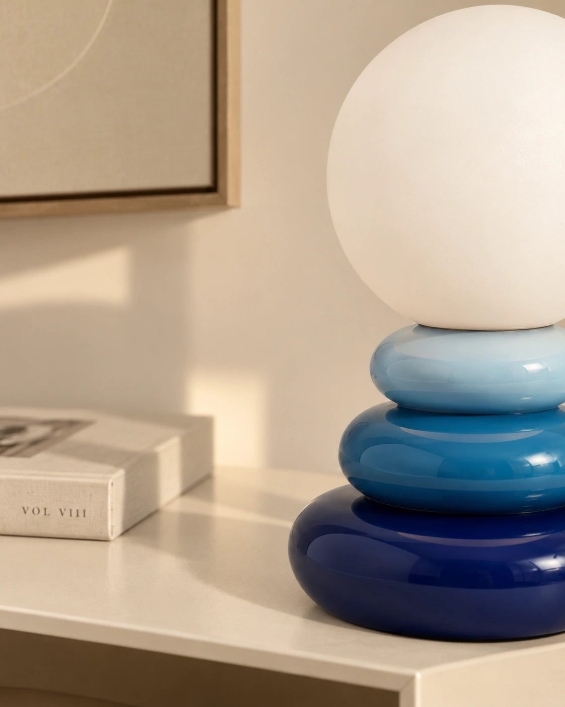 Lampe de chevet Scandinave Bleue