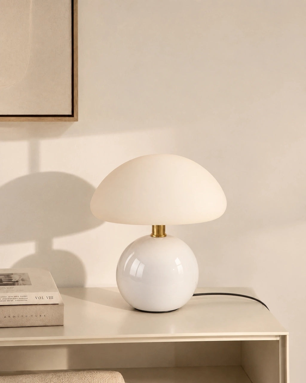 Lampe de chevet Blanche avec batterie