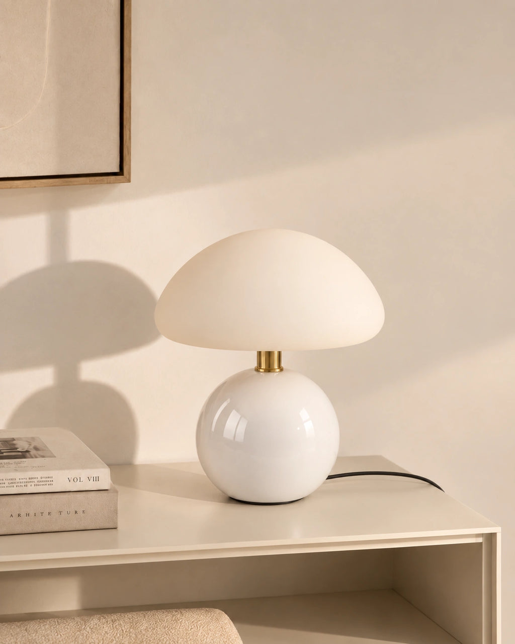 Lampe de chevet Blanche avec batterie