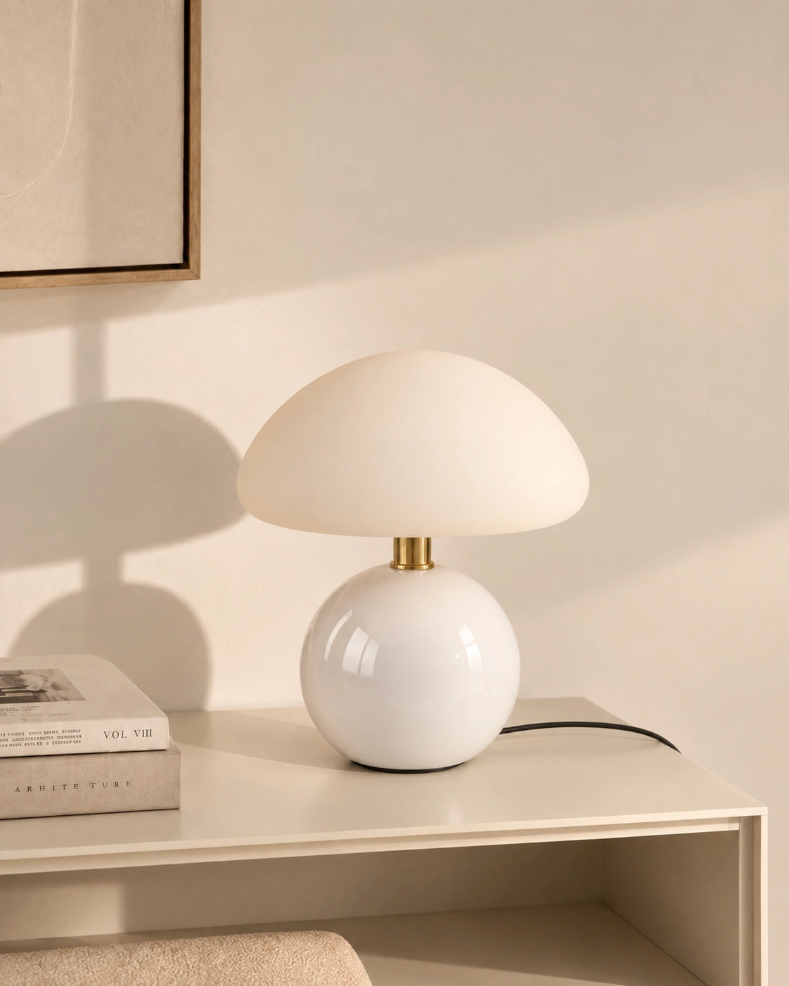 Lampe de chevet Blanche avec batterie