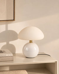 Lampe de chevet Blanche avec batterie