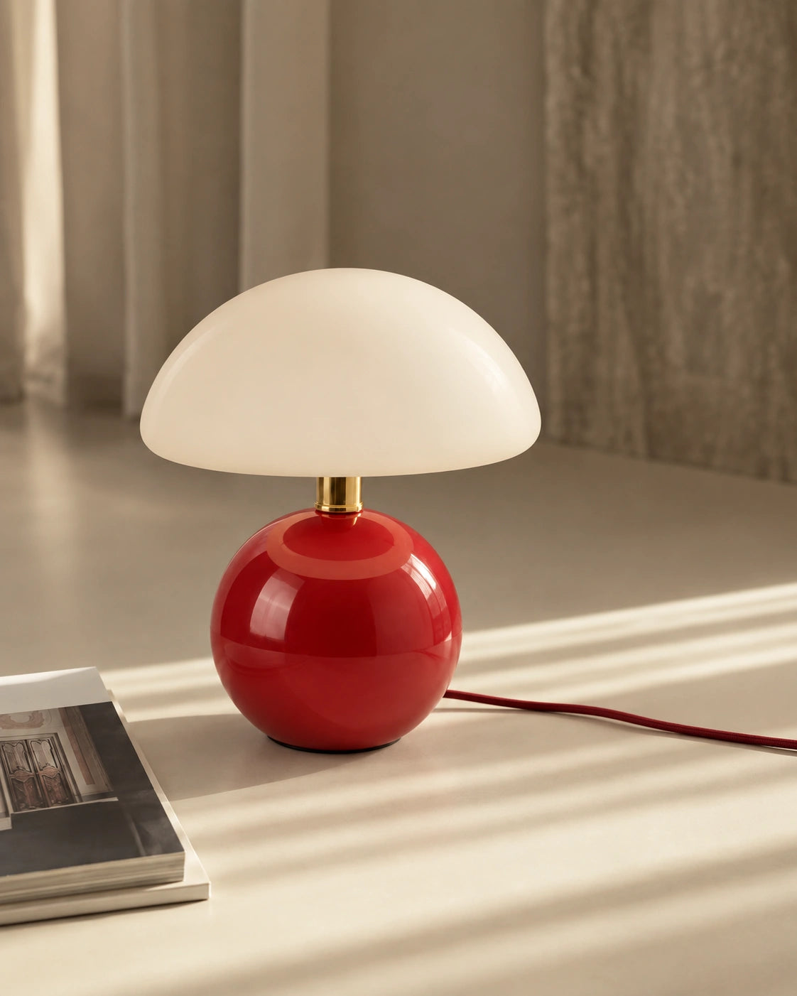 Lampe de chevet Rouge avec Batterie