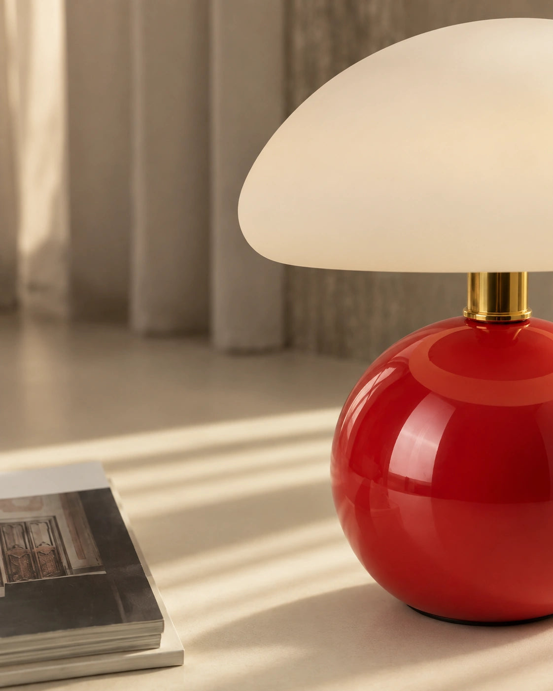 Lampe de chevet Rouge avec Batterie