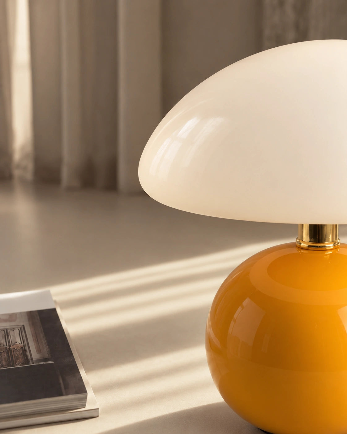 Lampe de chevet Orange avec batterie