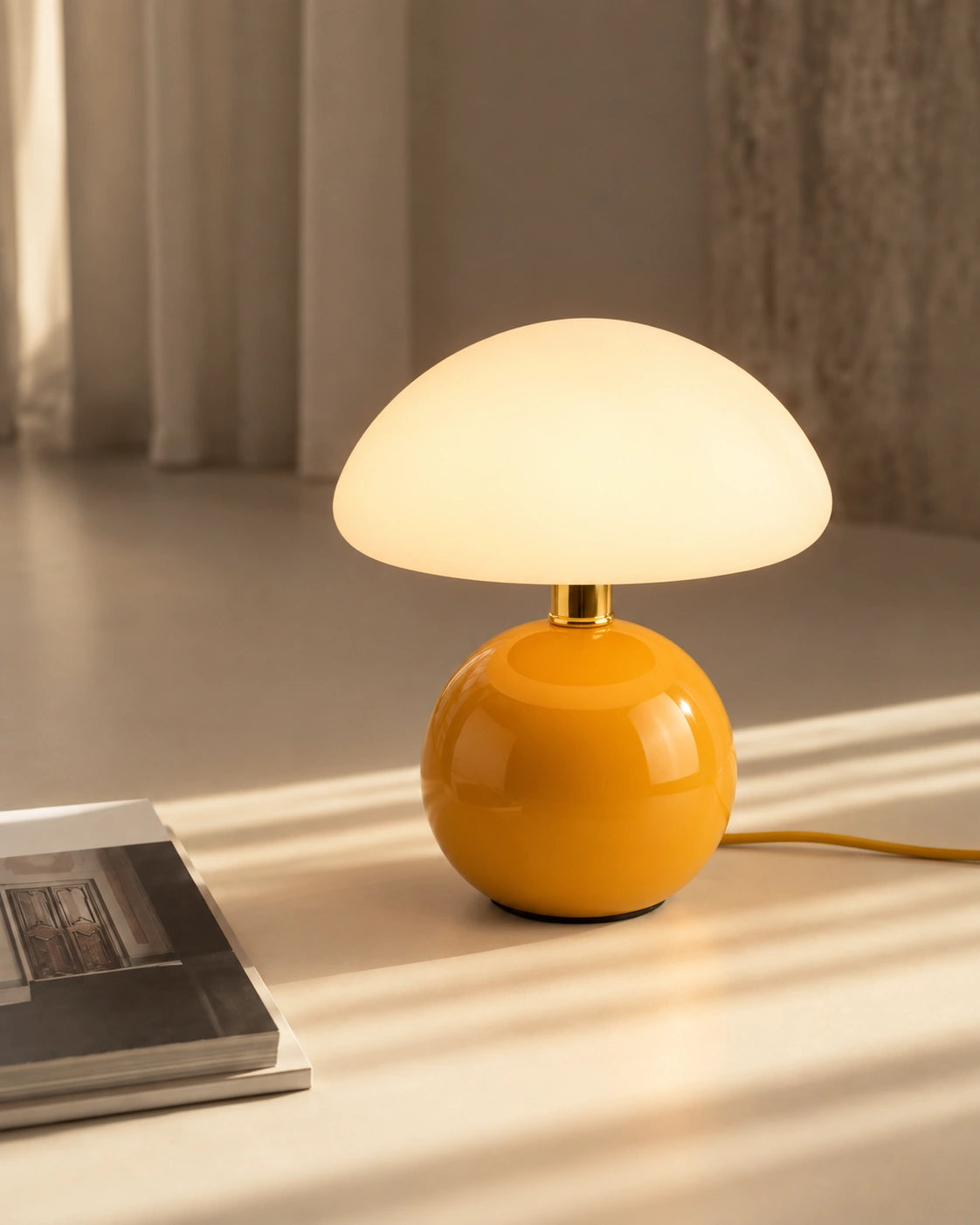 Lampe de chevet Orange avec batterie