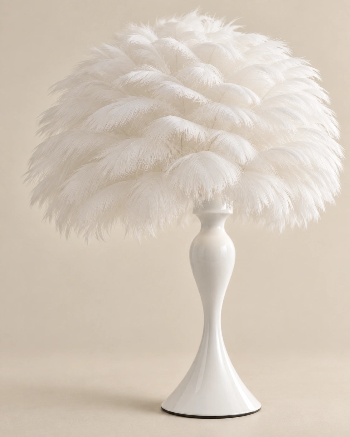 Lampe de Chevet Plume Blanche