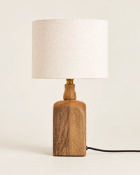 Lampe de chevet bois de bambou de style rétro