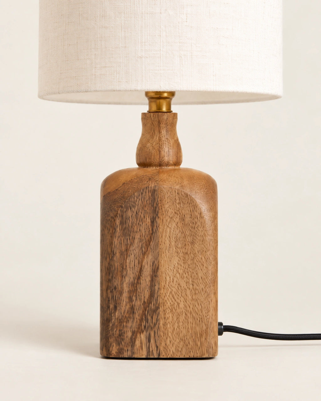 Lampe de chevet bois de bambou de style rétro