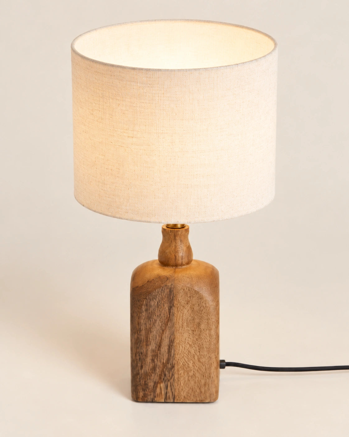 Lampe de chevet bois de bambou de style rétro