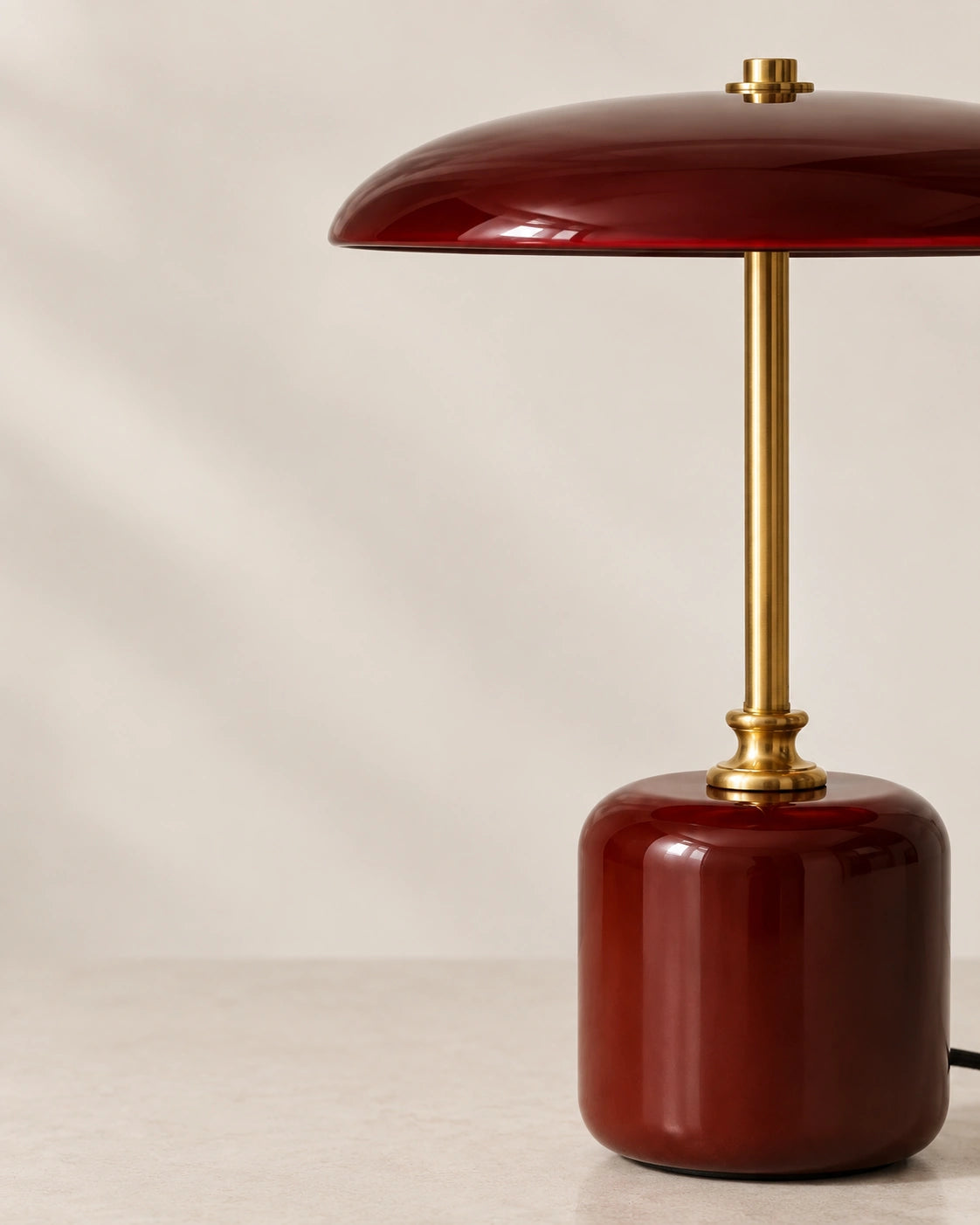 Lampe de chevet champignon rouge amanite