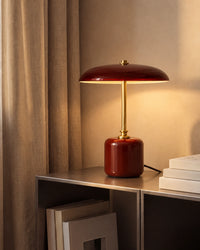 Lampe de chevet champignon rouge amanite