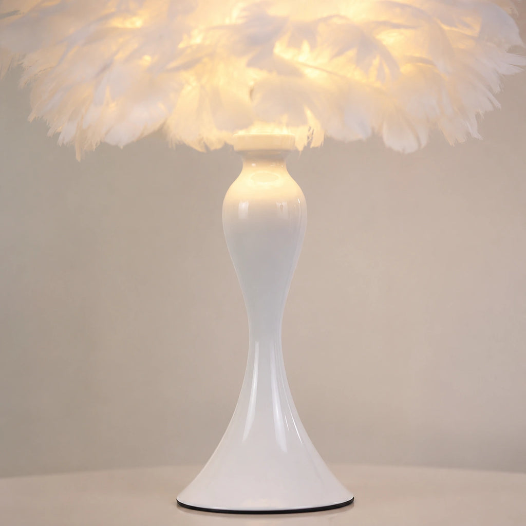 Lampe de Chevet Plume Blanche