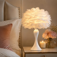 Lampe de Chevet Plume Blanche