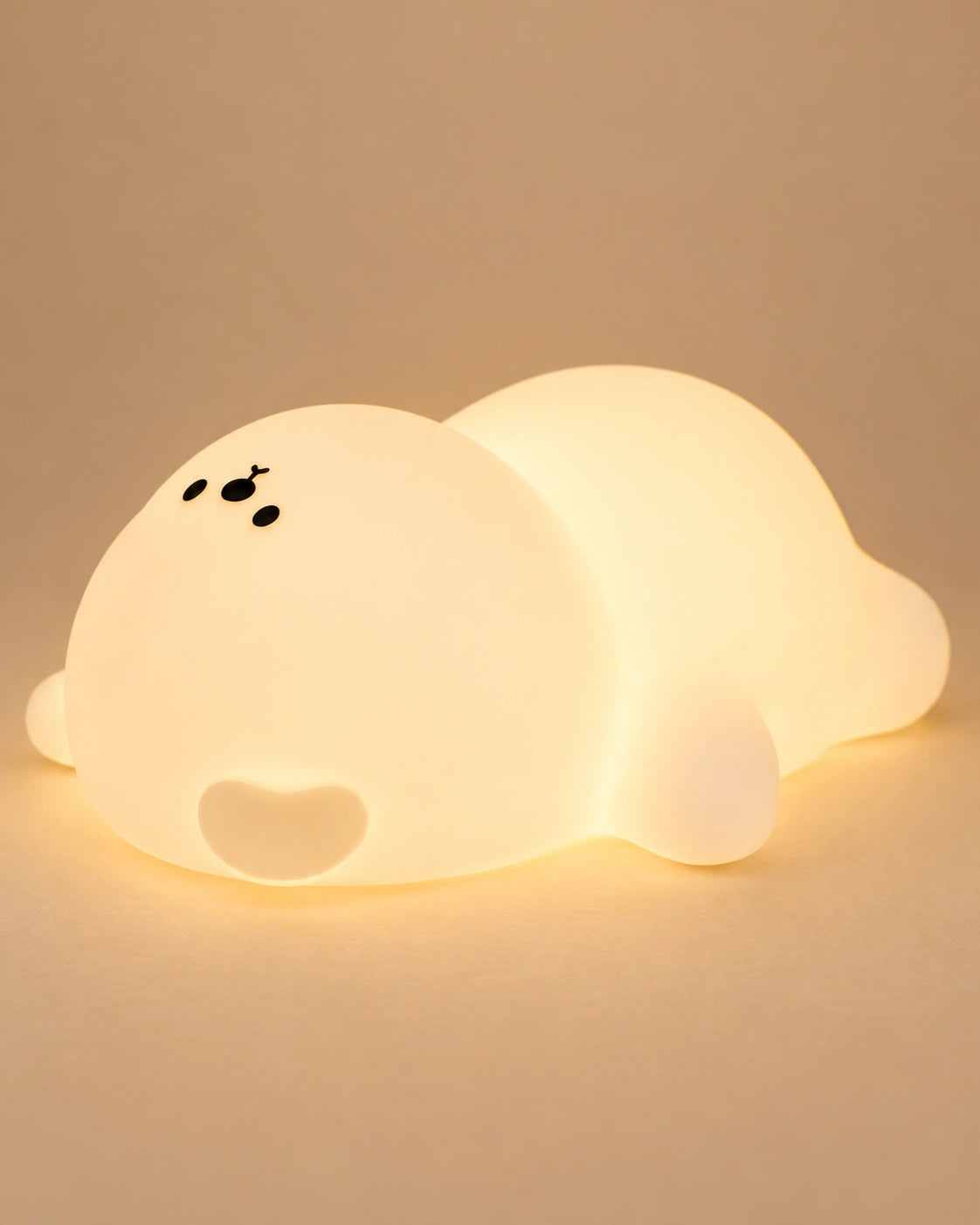 Lampe de chevet ourson blanc en silicone
